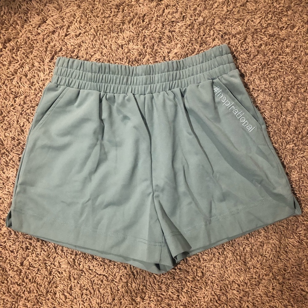 Green shorts